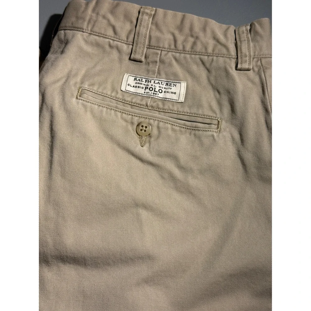 Vintage Polo Ralph Lauren Prospect Pant Mens 34x30 (34x29) Tan Khaki Chino